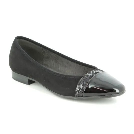 JANA BALLET Pump SHOE BLACK – 22165