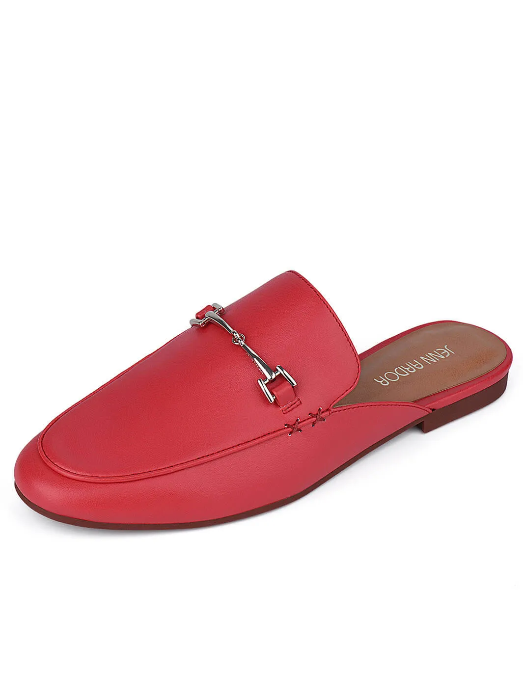 JENN ARDOR Women Smooth Artificial Leather Flat Mules