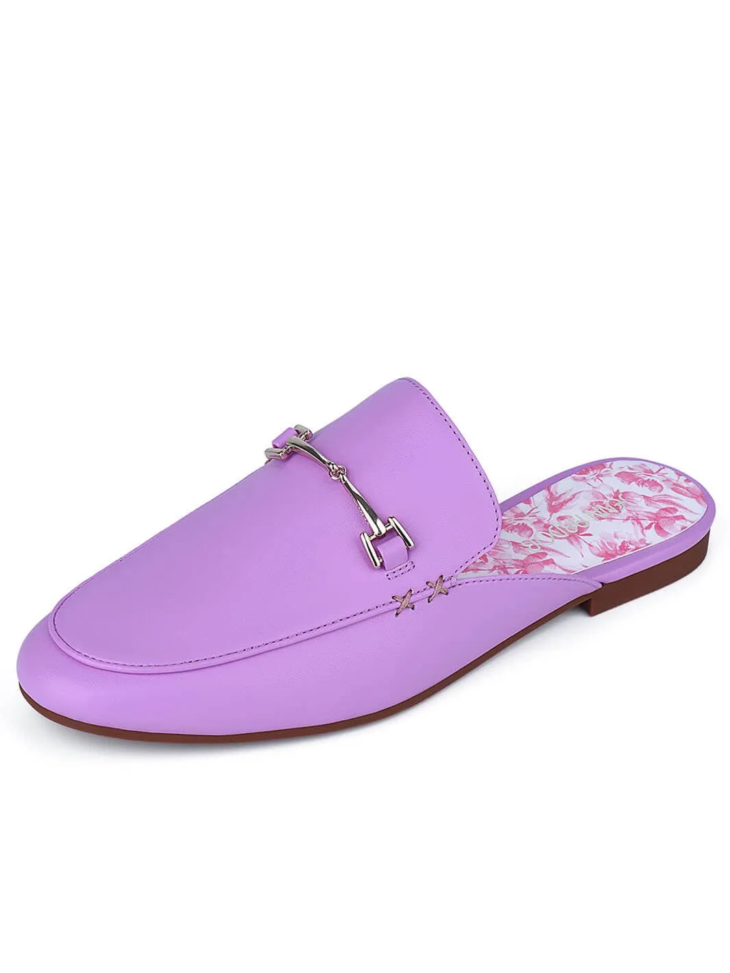 JENN ARDOR Women Smooth Artificial Leather Flat Mules