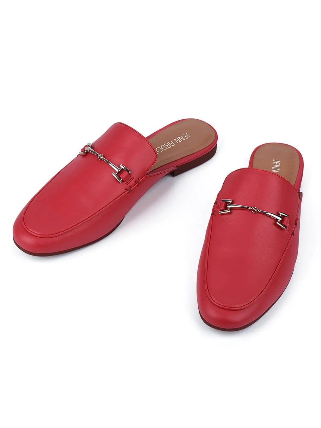 JENN ARDOR Women Smooth Artificial Leather Flat Mules