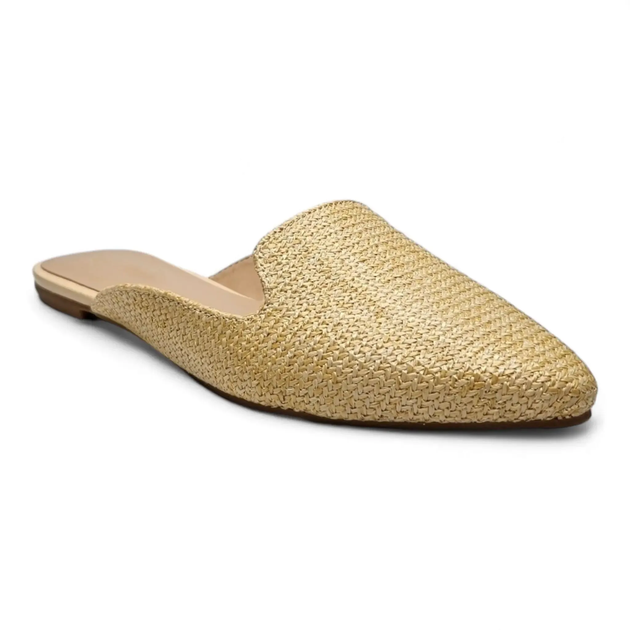Journal Raffia Slip on Mules