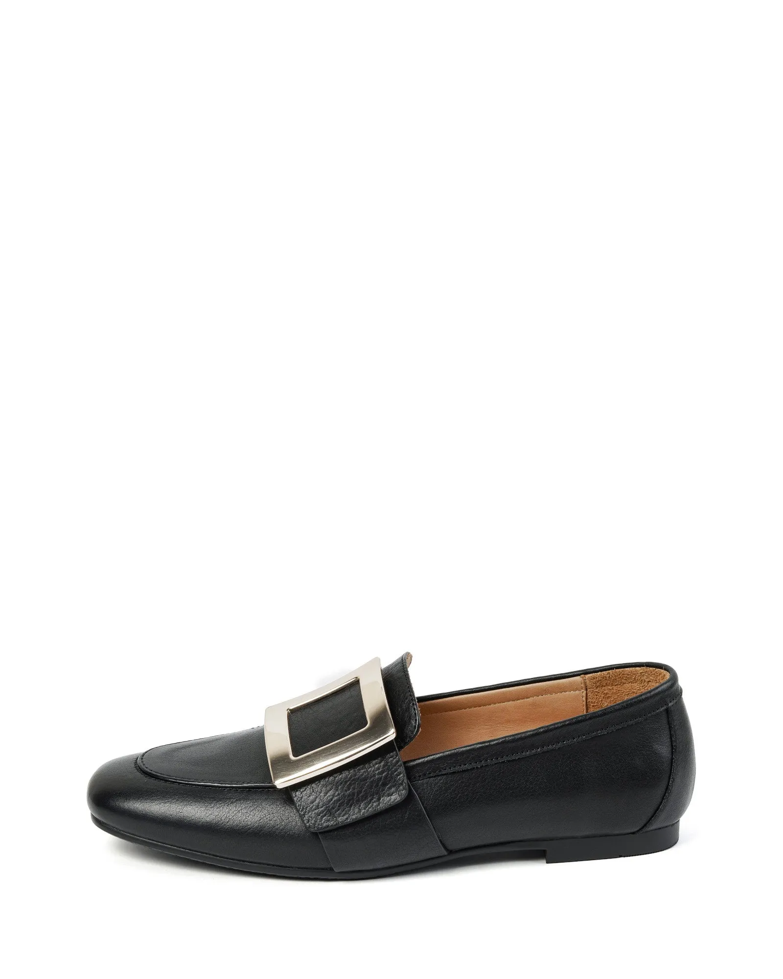 Lawa - Buckled Leather Loafers