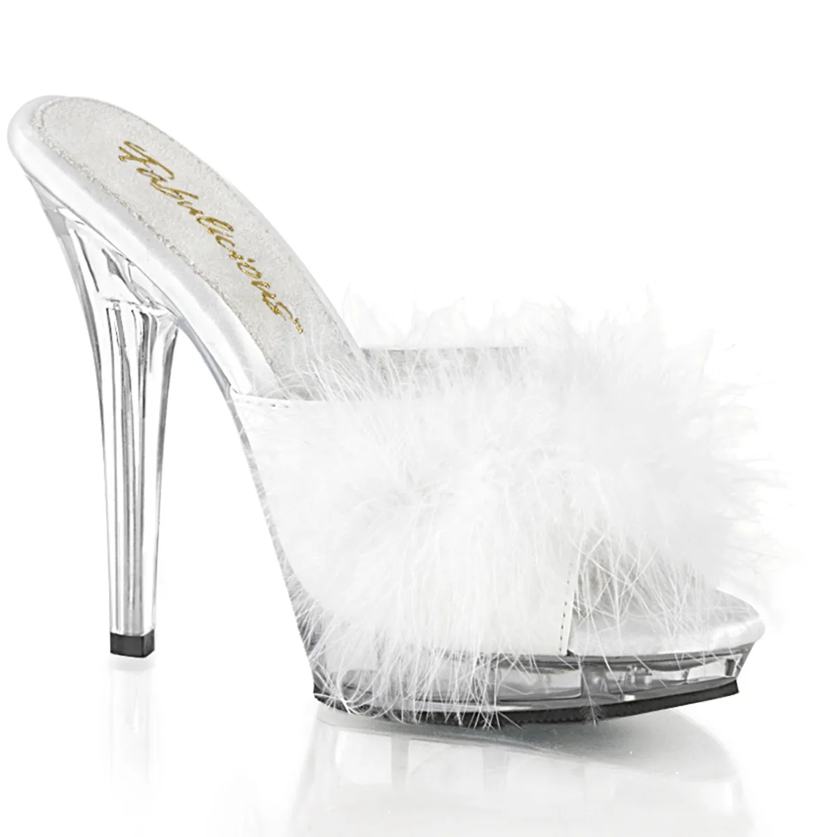 LIP-101-8 Fabulicious 5" Lip White Sexy Shoes (High Heels)