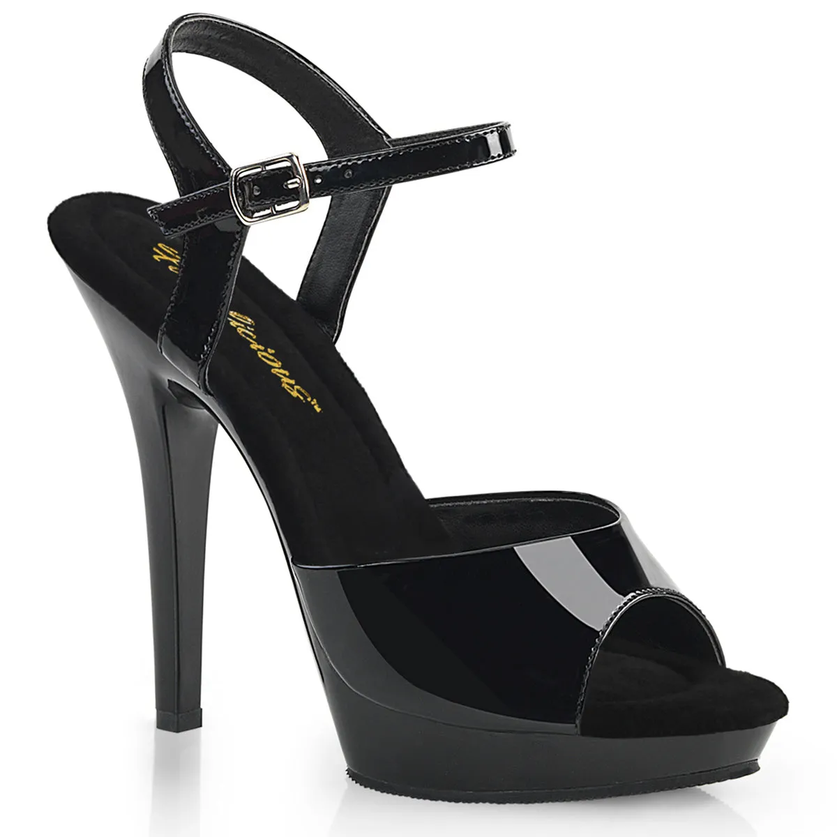 LIP-109 Fabulicious 5" Lip Black Sexy Shoes (High Heels)