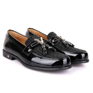 LV Patent Black Tassel Leather Shoe
