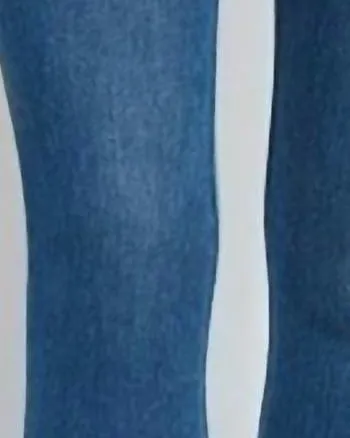 Lynette Scallop Edge Denim Pant In Mid Wash | Mid Wash