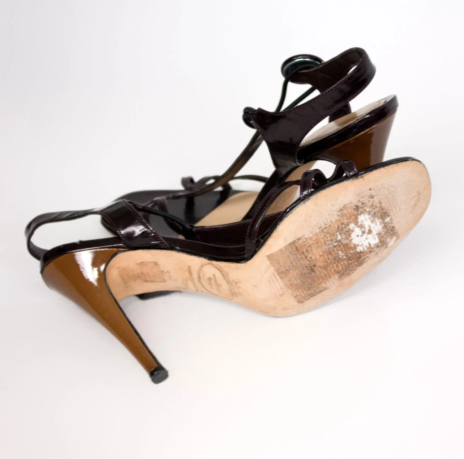 Malene Birger Stiletto Heel Strappy Sandals, US 6.5, EU 37, UK4
