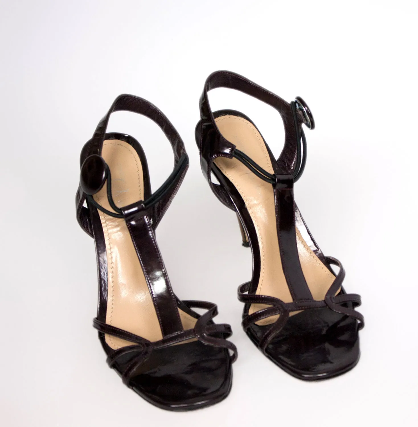 Malene Birger Stiletto Heel Strappy Sandals, US 6.5, EU 37, UK4