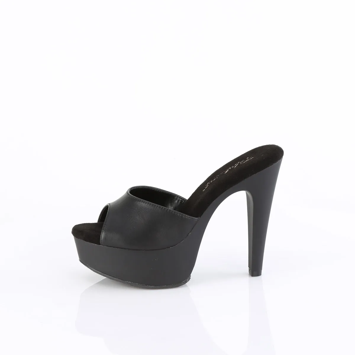 MARTINI-501 Fabulicious 5" Martini Black Faux Leather Sexy Shoes (High Heels)