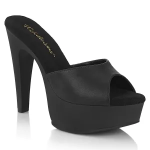 MARTINI-501 Fabulicious 5" Martini Black Faux Leather Sexy Shoes (High Heels)