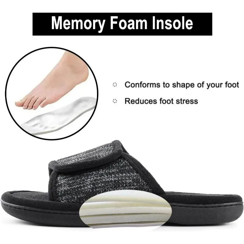 Memory Foam Diabetic Slippers – Cushioned Comfort for Foot Relief