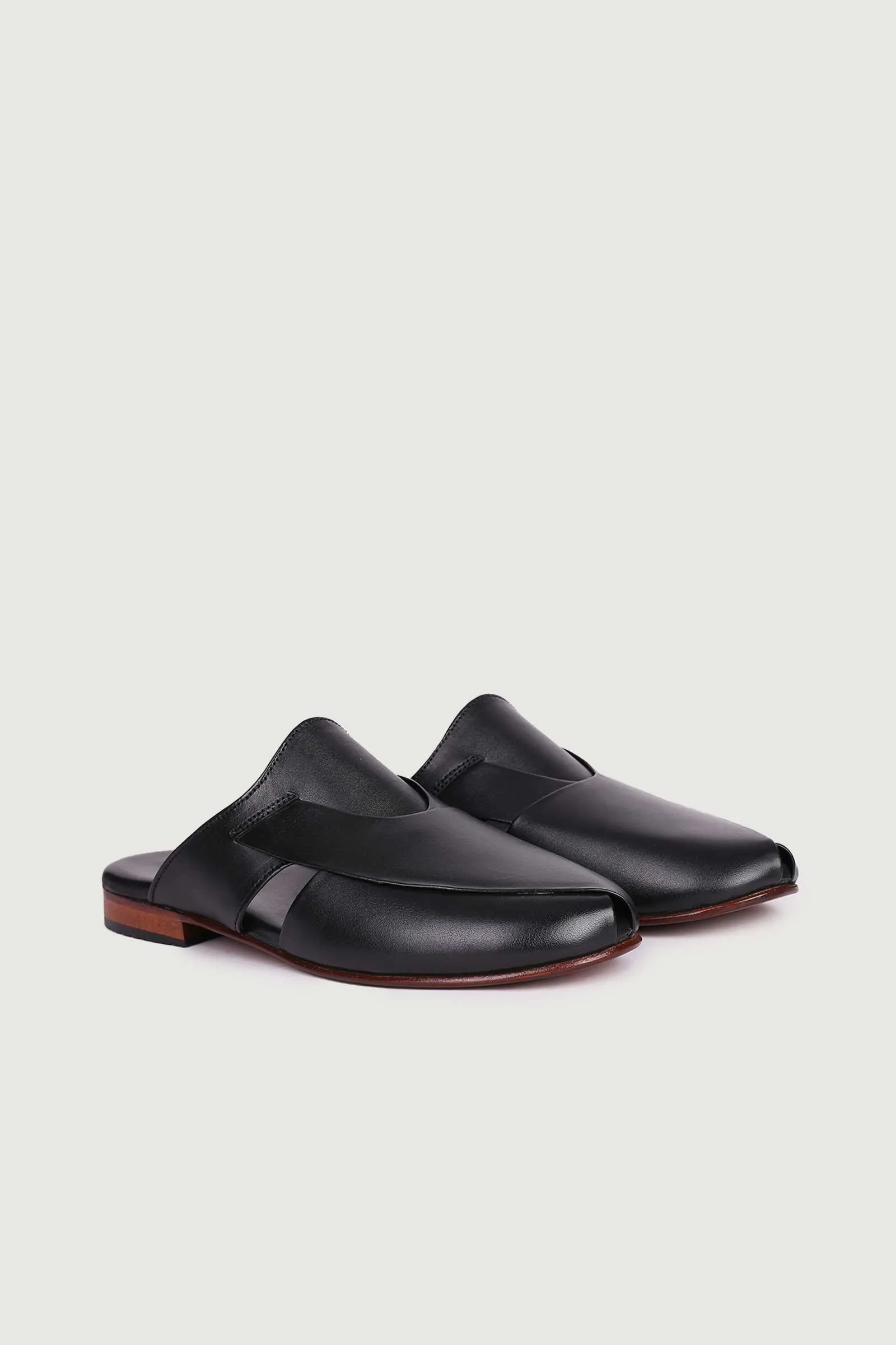 Men's Luxury Leather Peshawari Style Mules