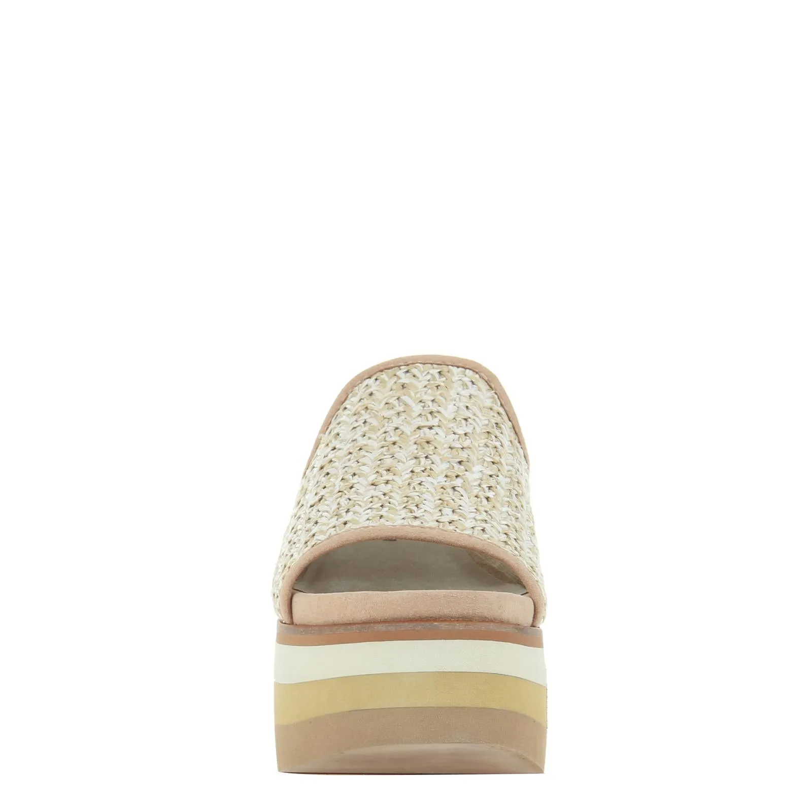 NAKED FEET - FLOCCI in BEIGE Wedge Sandals
