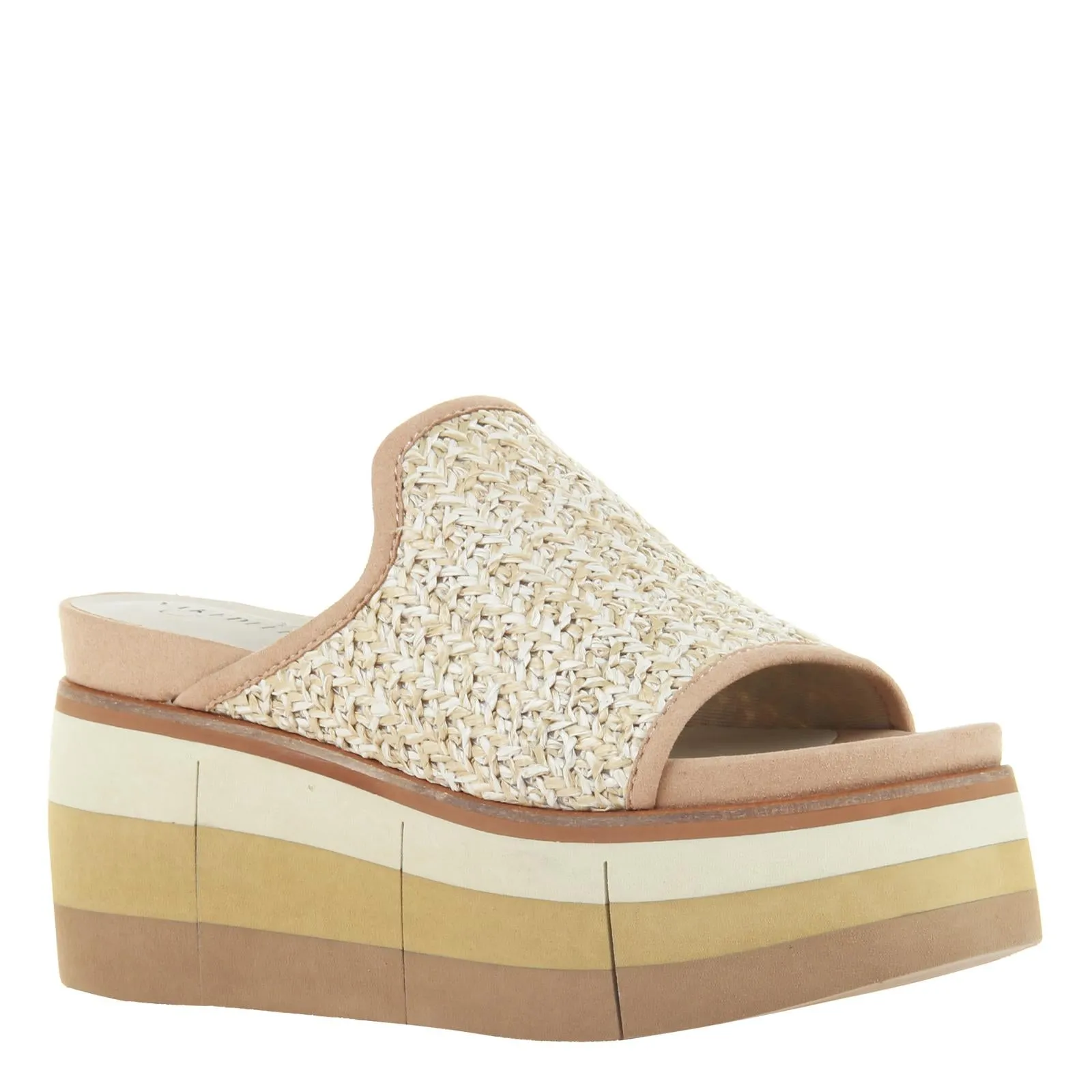 NAKED FEET - FLOCCI in BEIGE Wedge Sandals
