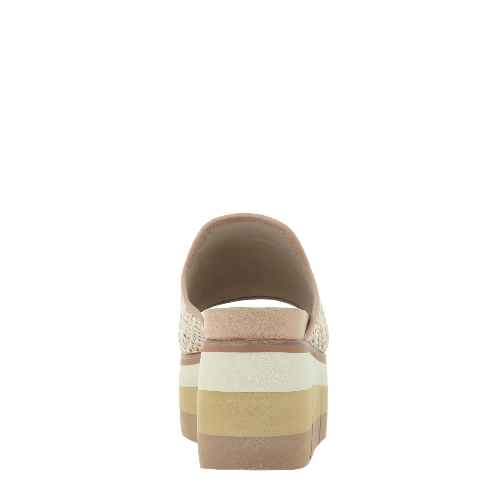 NAKED FEET - FLOCCI in BEIGE Wedge Sandals