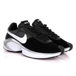 NK D/MS/X Waffle Black Suede Sneakers With Classic Grey And White Designs