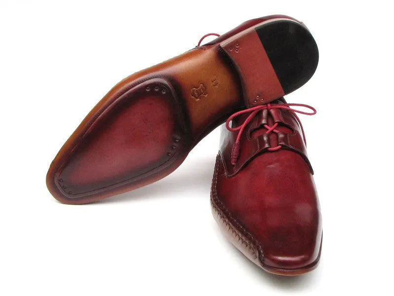 Paul Parkman Burgundy Handsewn Leather Dress Shoes