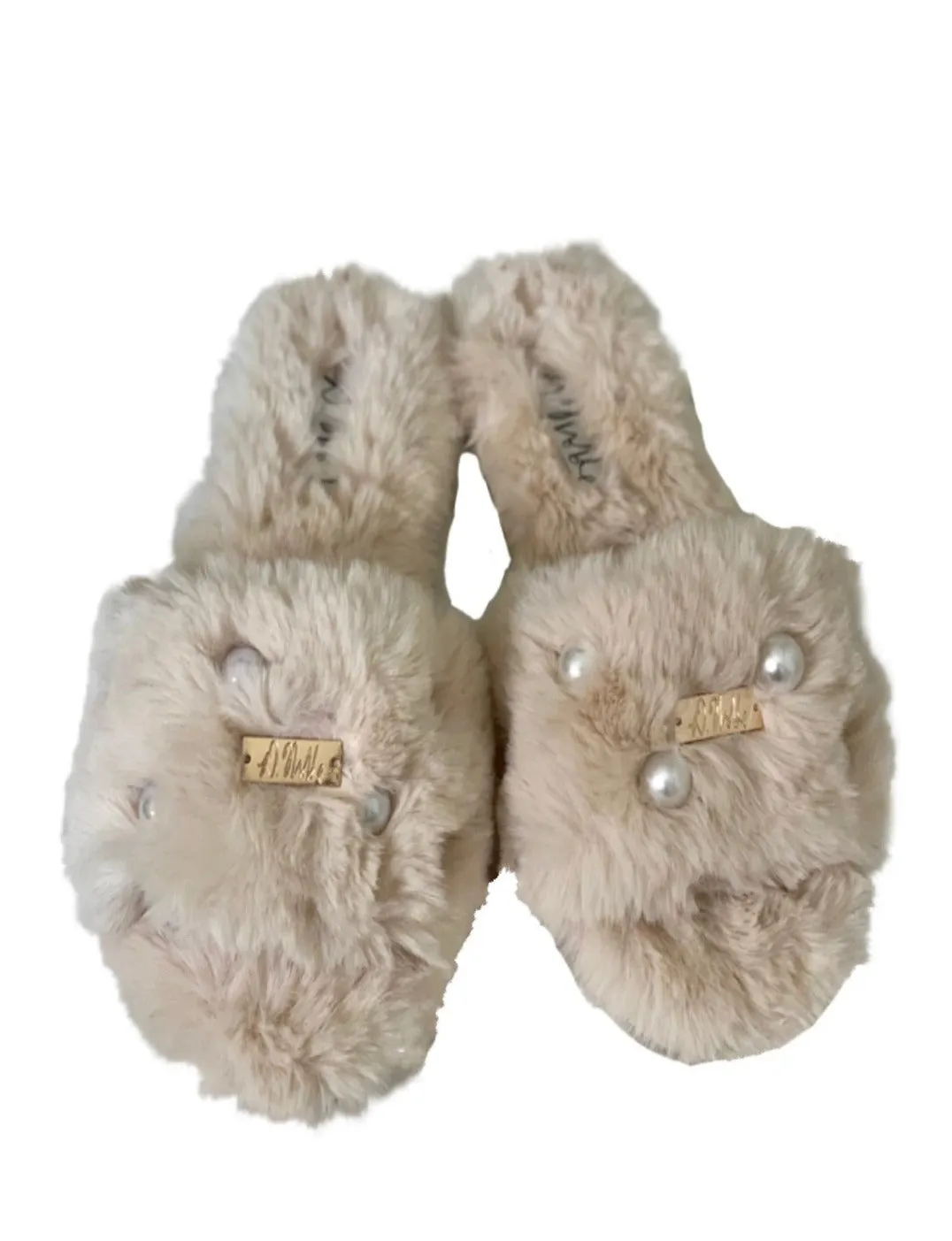 Pearl Faux- Fur Comfort Slippers