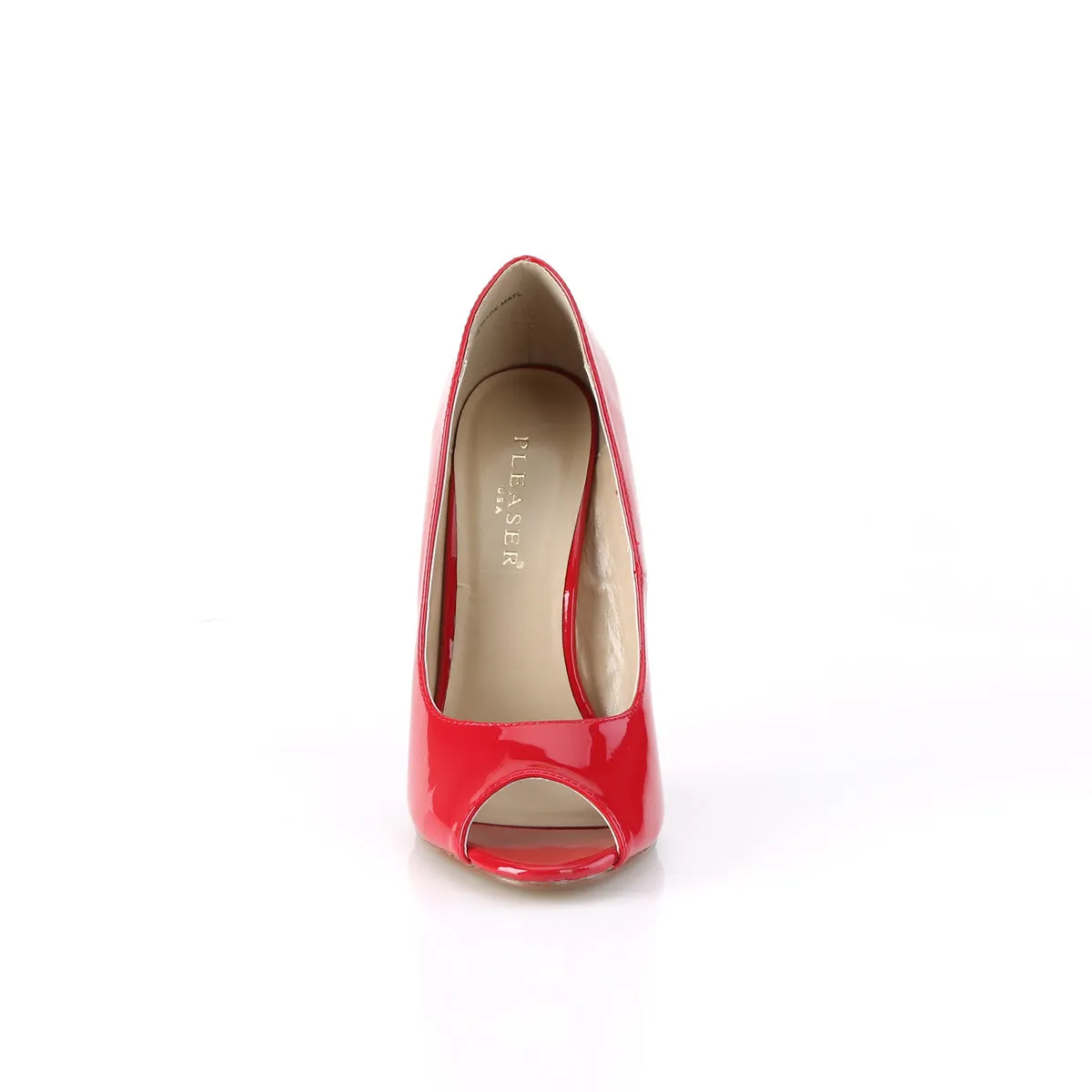 Peep Toe Red Sexy Stilettos