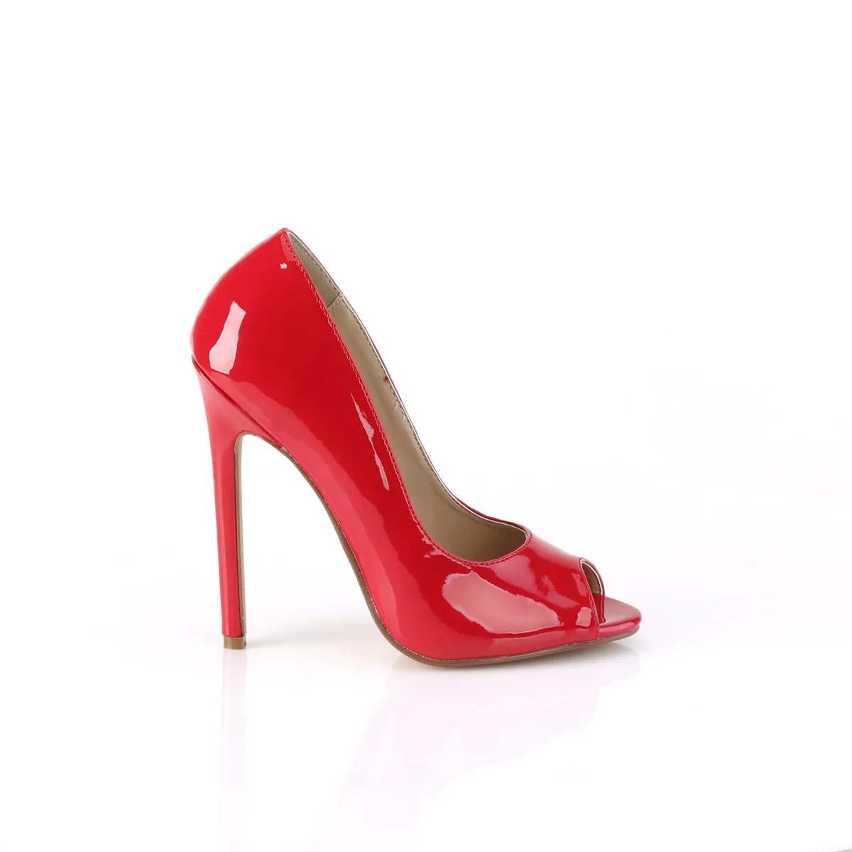 Peep Toe Red Sexy Stilettos