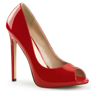 Peep Toe Red Sexy Stilettos