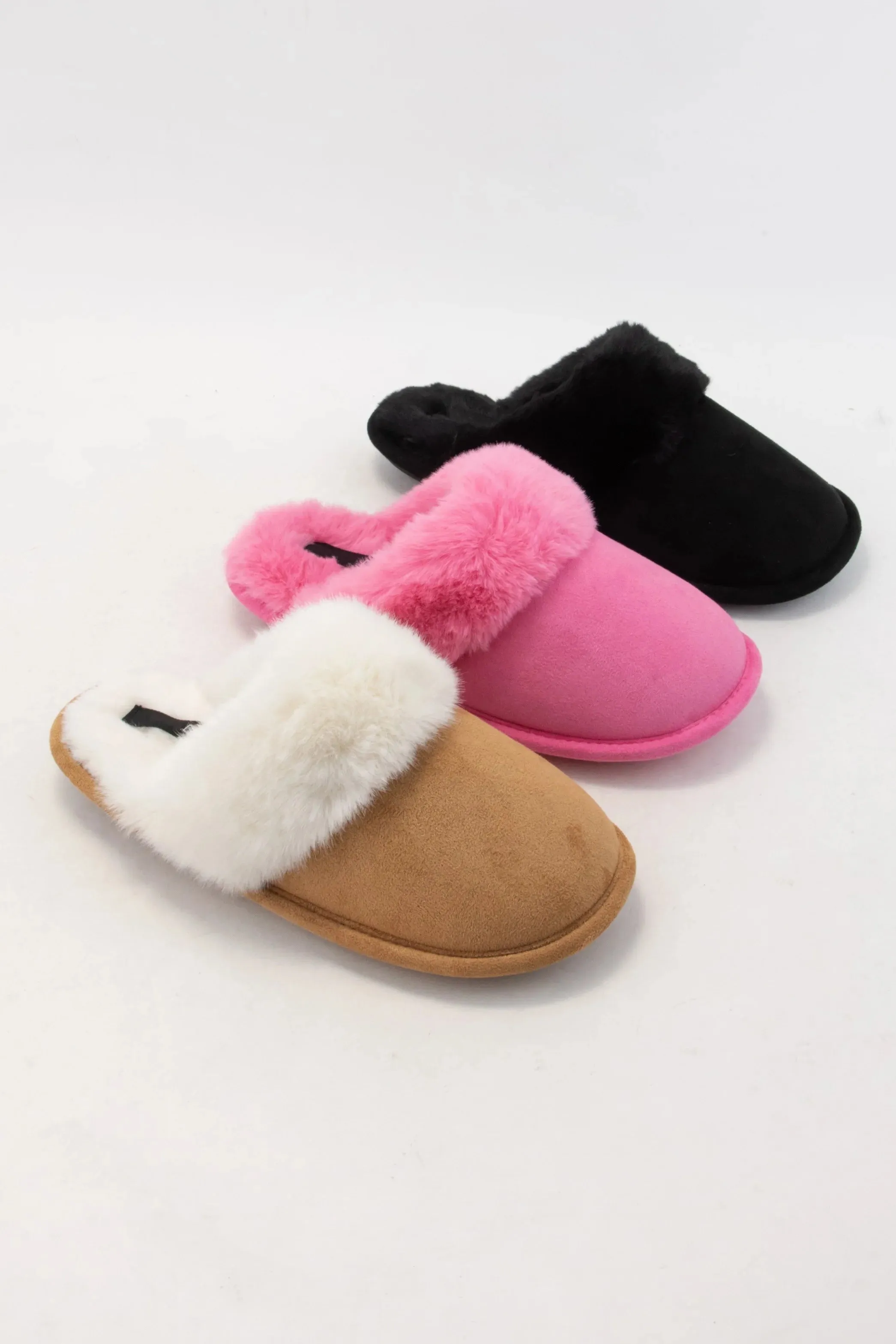 Pink Fur Slippers