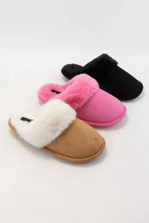 Pink Fur Slippers