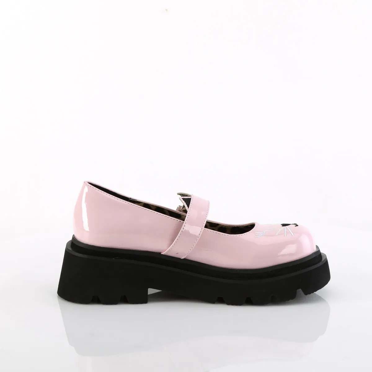 RENEGADE-56 DemoniaCult Baby Pink Patent Sexy Women's Heels & Platform Shoes (Alternative Footwear)
