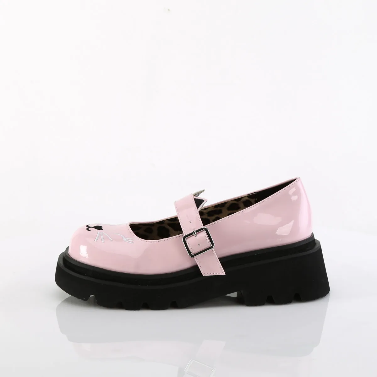 RENEGADE-56 DemoniaCult Baby Pink Patent Sexy Women's Heels & Platform Shoes (Alternative Footwear)
