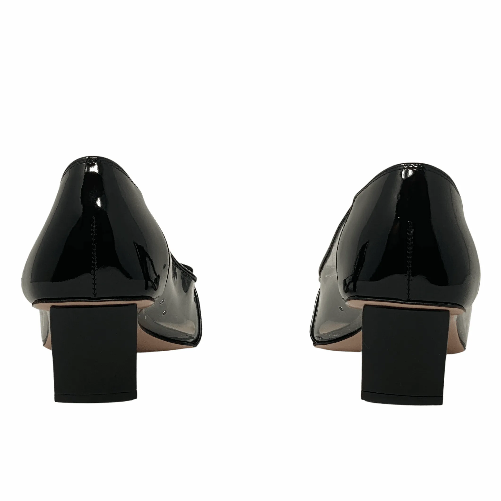Roger Vivier Black Patent Belle Vivier Pumps 37