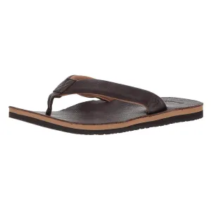 Sanuk Men's Flip Flops - John Doe 2 Sandals Dark Brown | 1019491-DKB