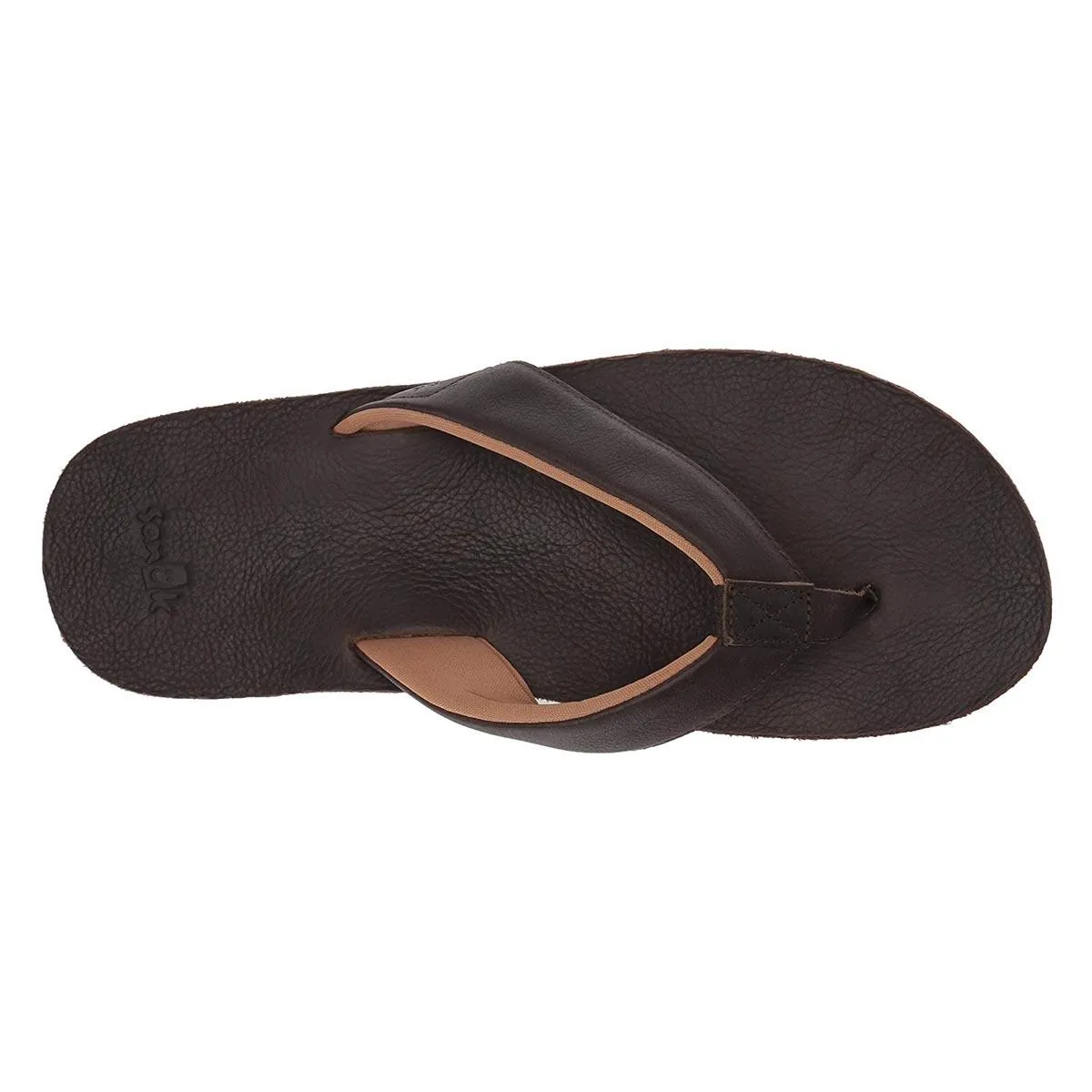 Sanuk Men's Flip Flops - John Doe 2 Sandals Dark Brown | 1019491-DKB