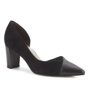 Sloan Pump: Black Leather/Black Suede I Walking Cradle