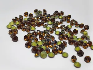 Smoked Topaz Chaton Rhinestones