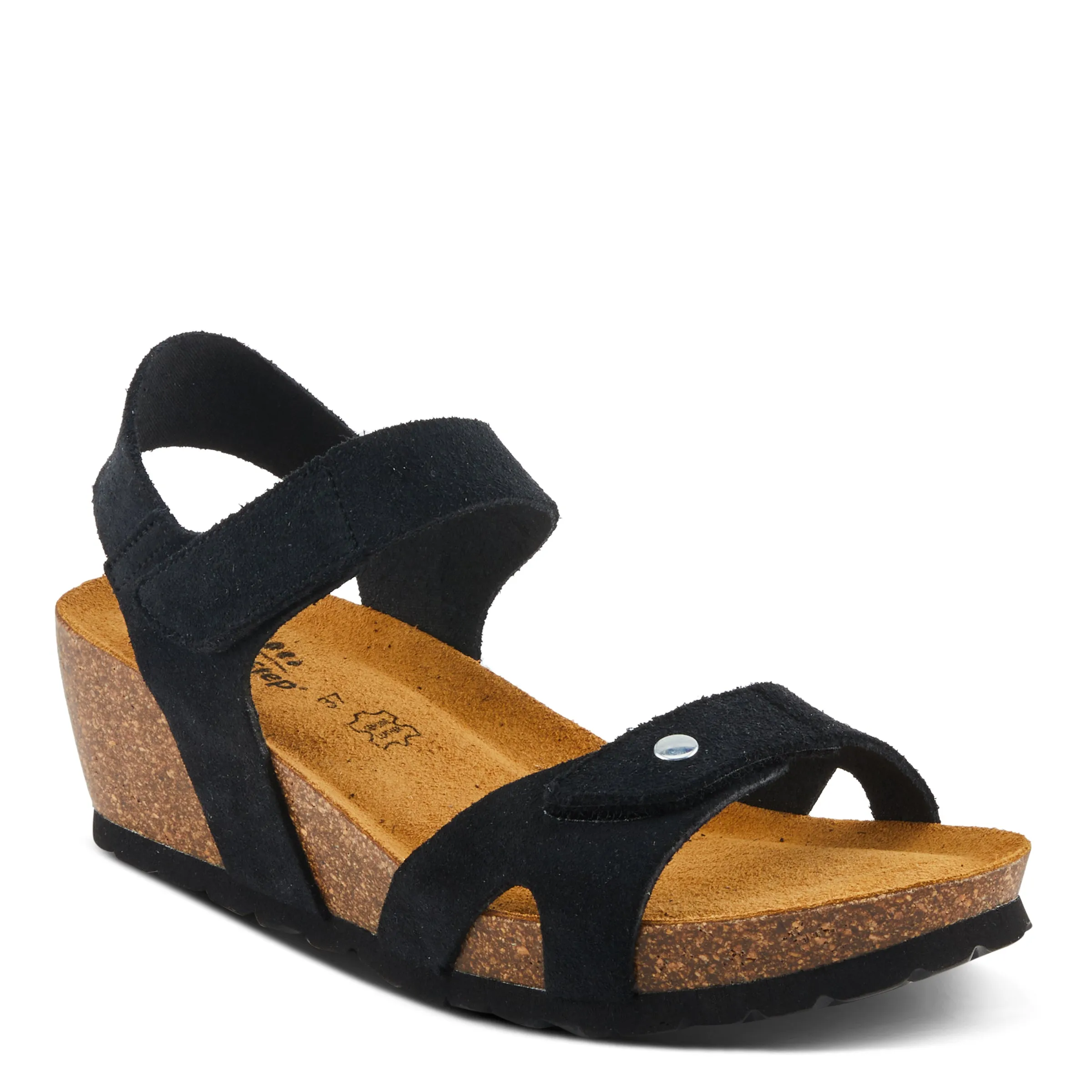 Spring Step Shoes Babybell Women’s Suede Wedge Sandals 2" Heel