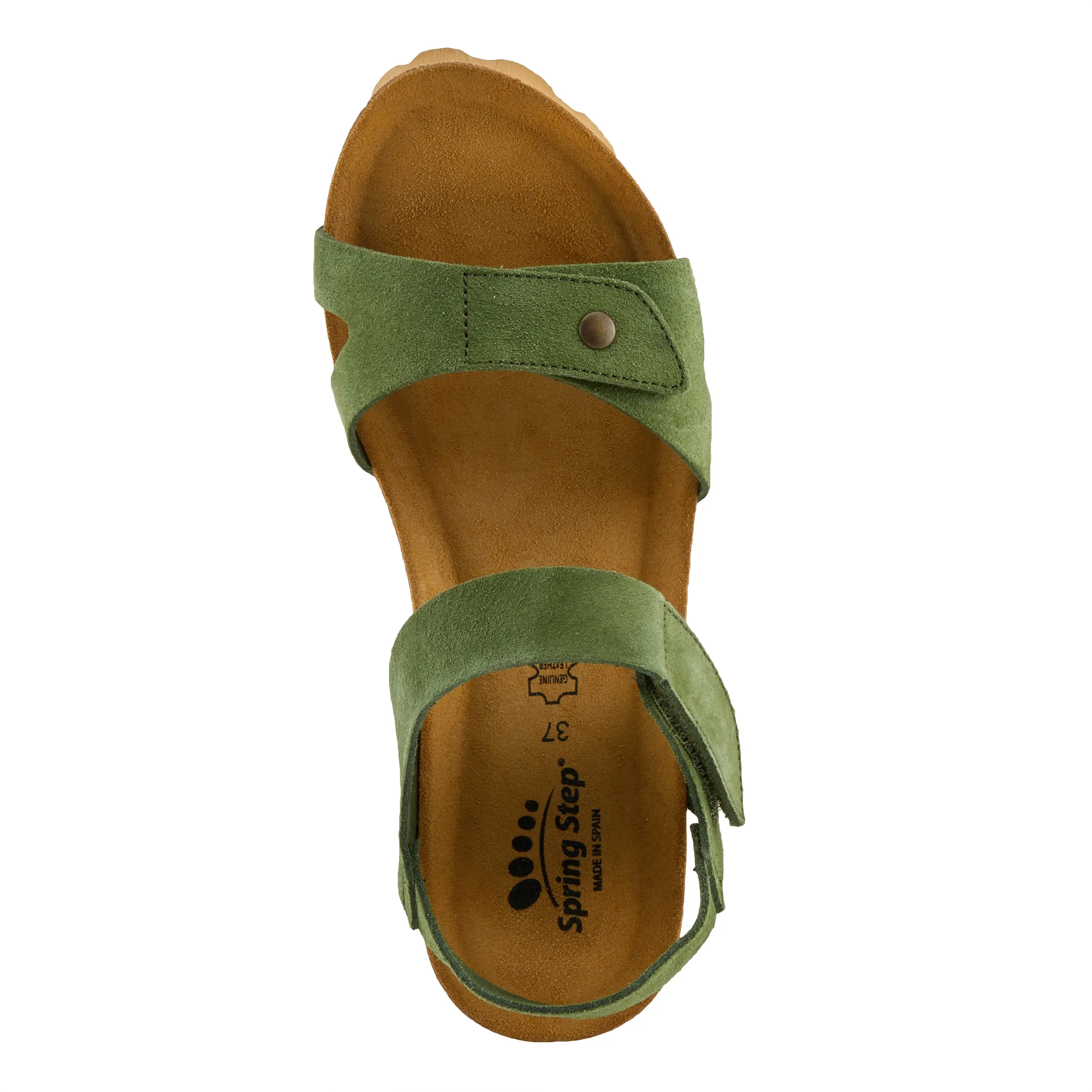 Spring Step Shoes Babybell Women’s Suede Wedge Sandals 2" Heel