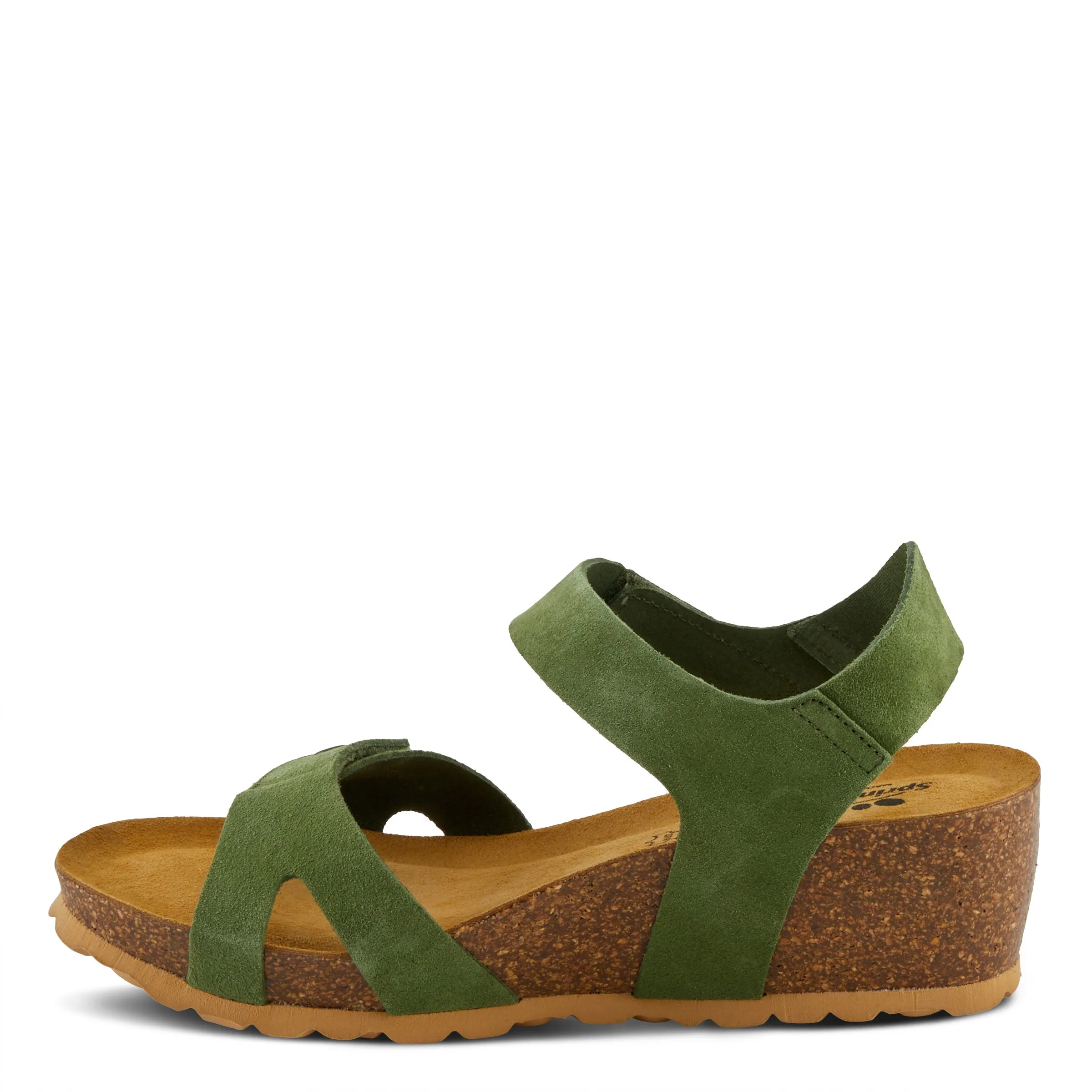 Spring Step Shoes Babybell Women’s Suede Wedge Sandals 2" Heel