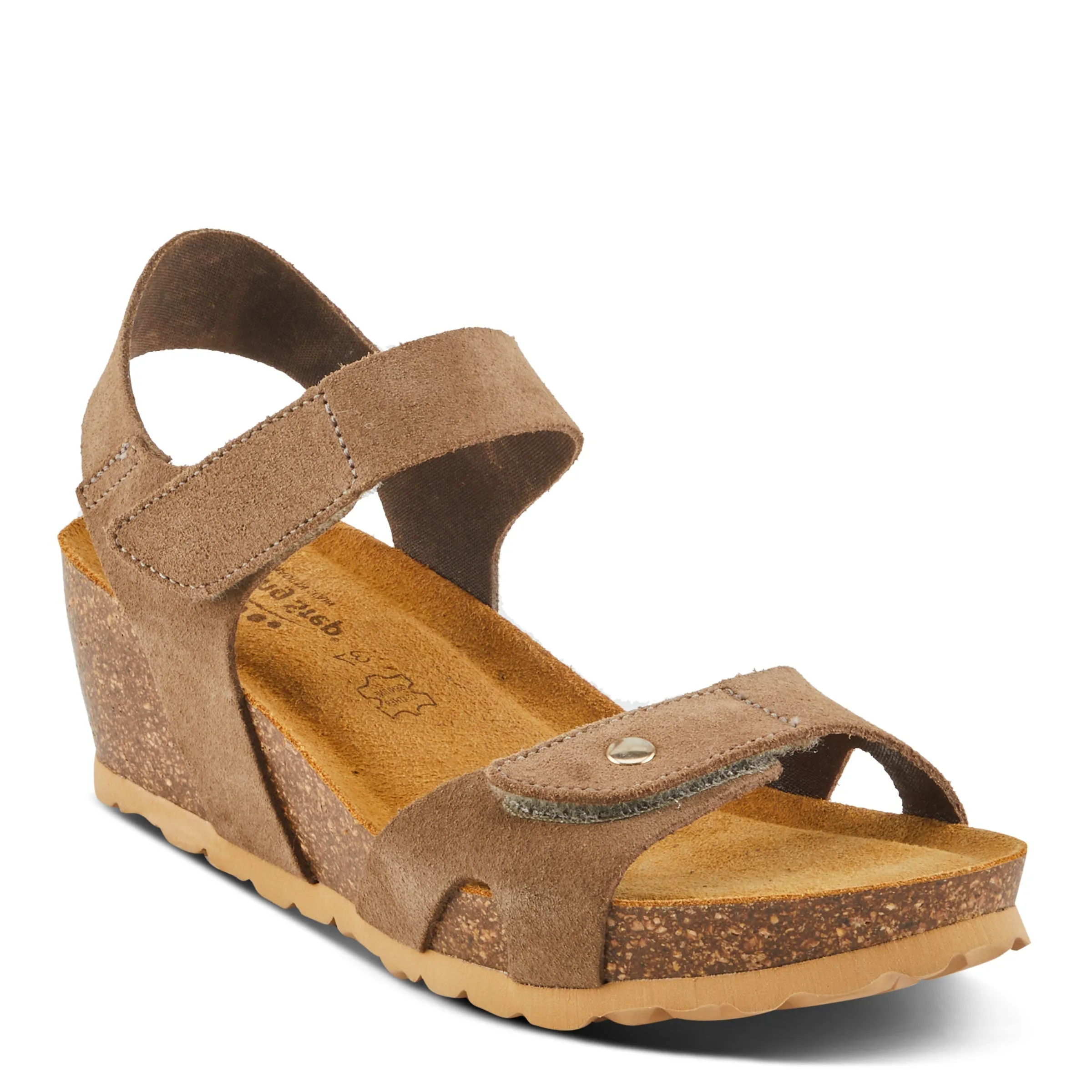 Spring Step Shoes Babybell Women’s Suede Wedge Sandals 2" Heel
