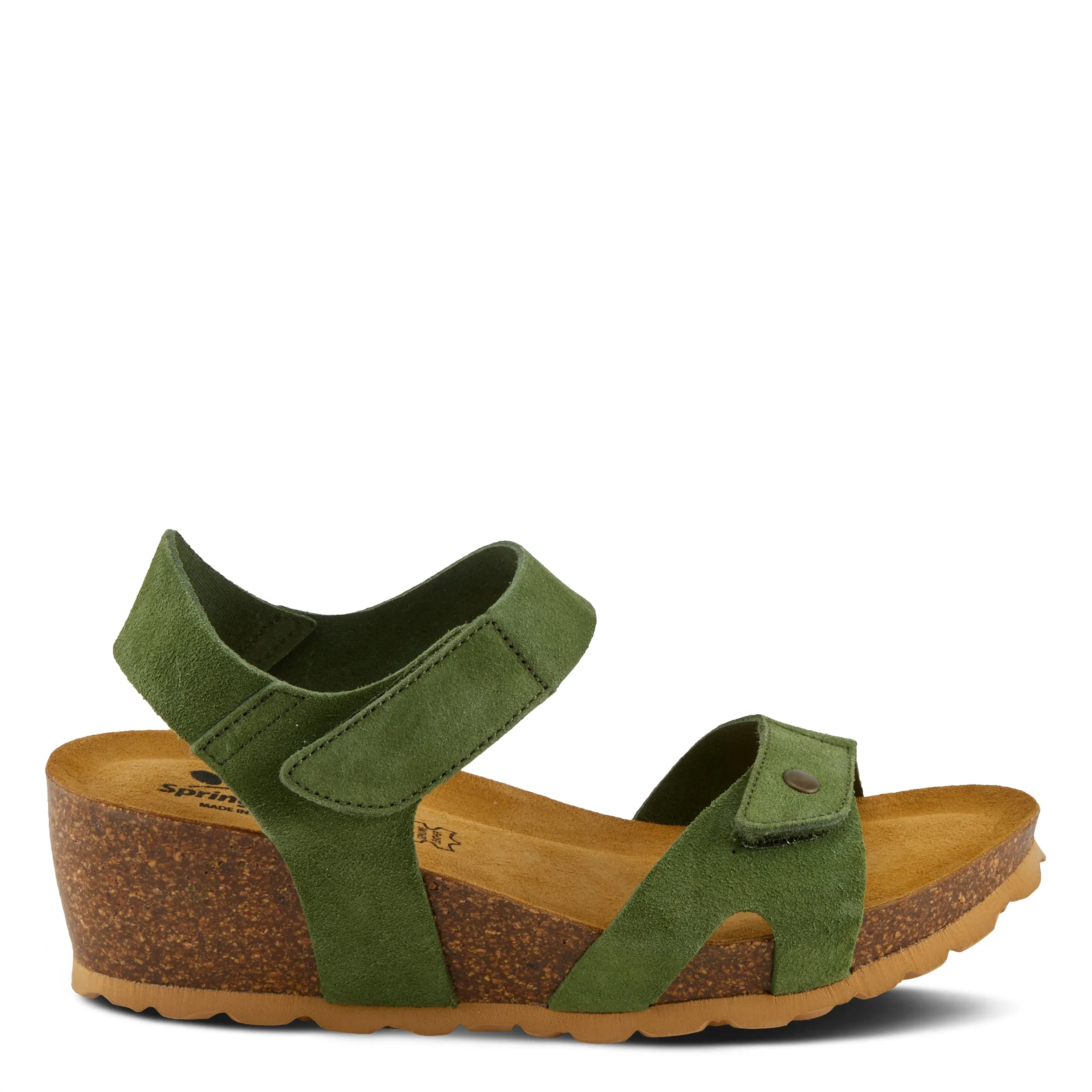 Spring Step Shoes Babybell Women’s Suede Wedge Sandals 2" Heel