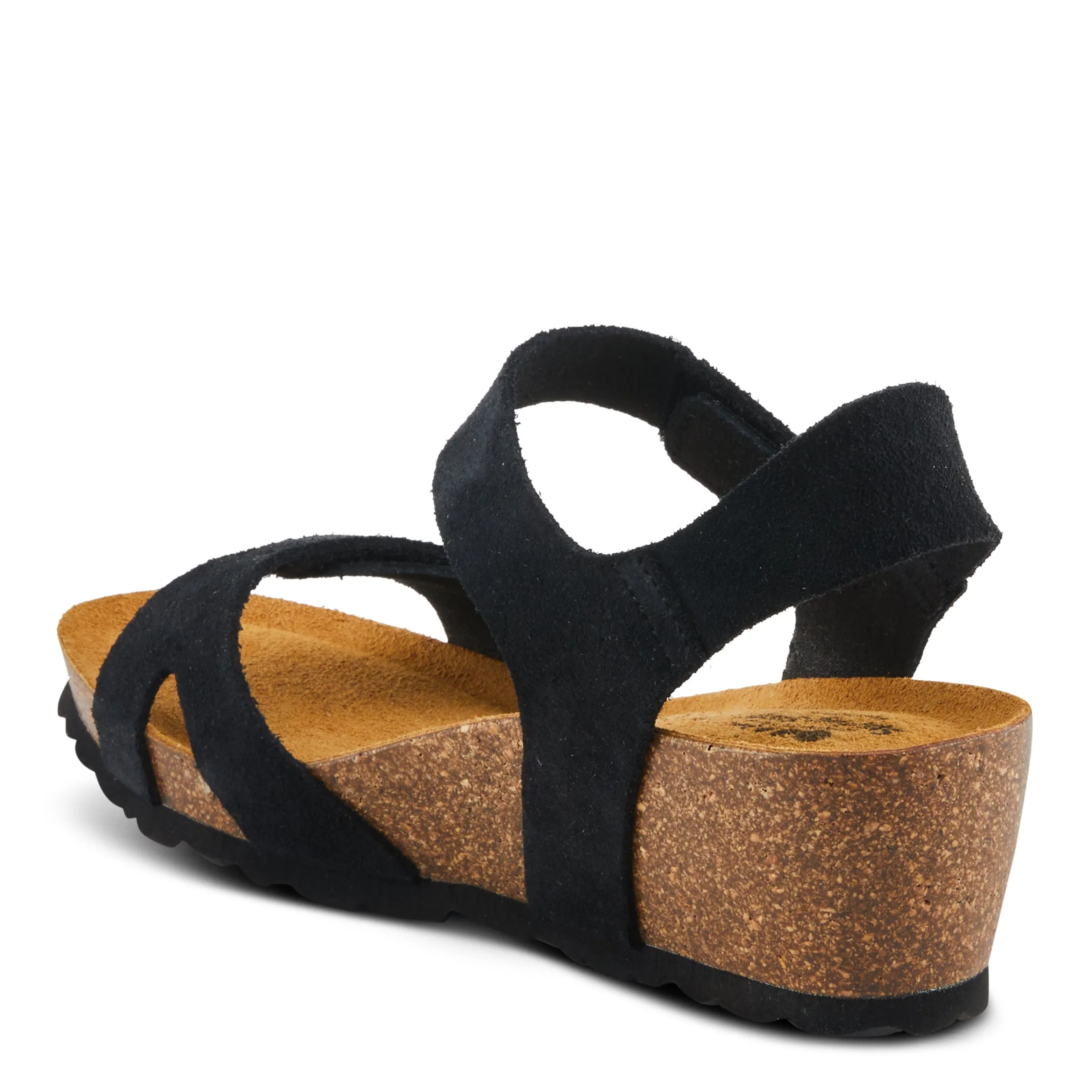 Spring Step Shoes Babybell Women’s Suede Wedge Sandals 2" Heel