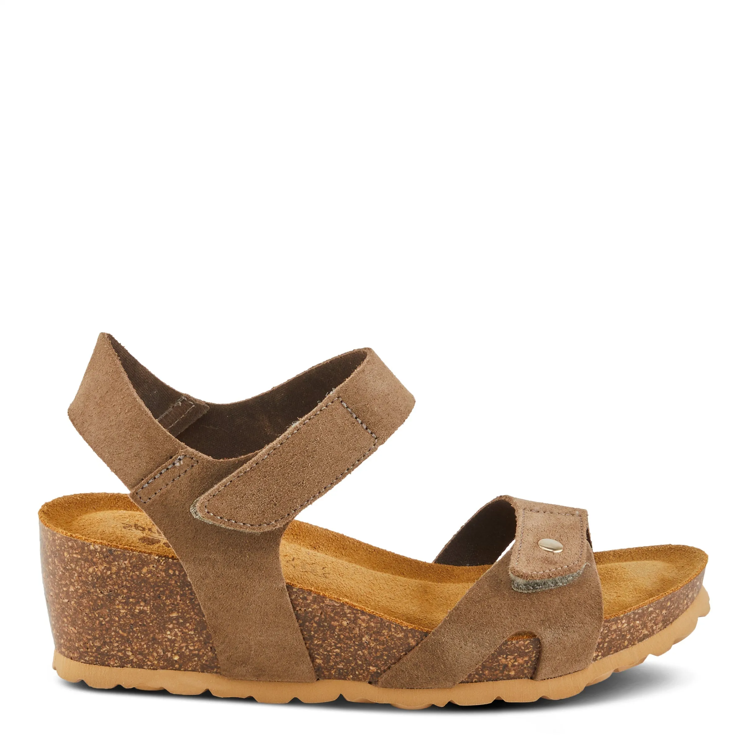 Spring Step Shoes Babybell Women’s Suede Wedge Sandals 2" Heel