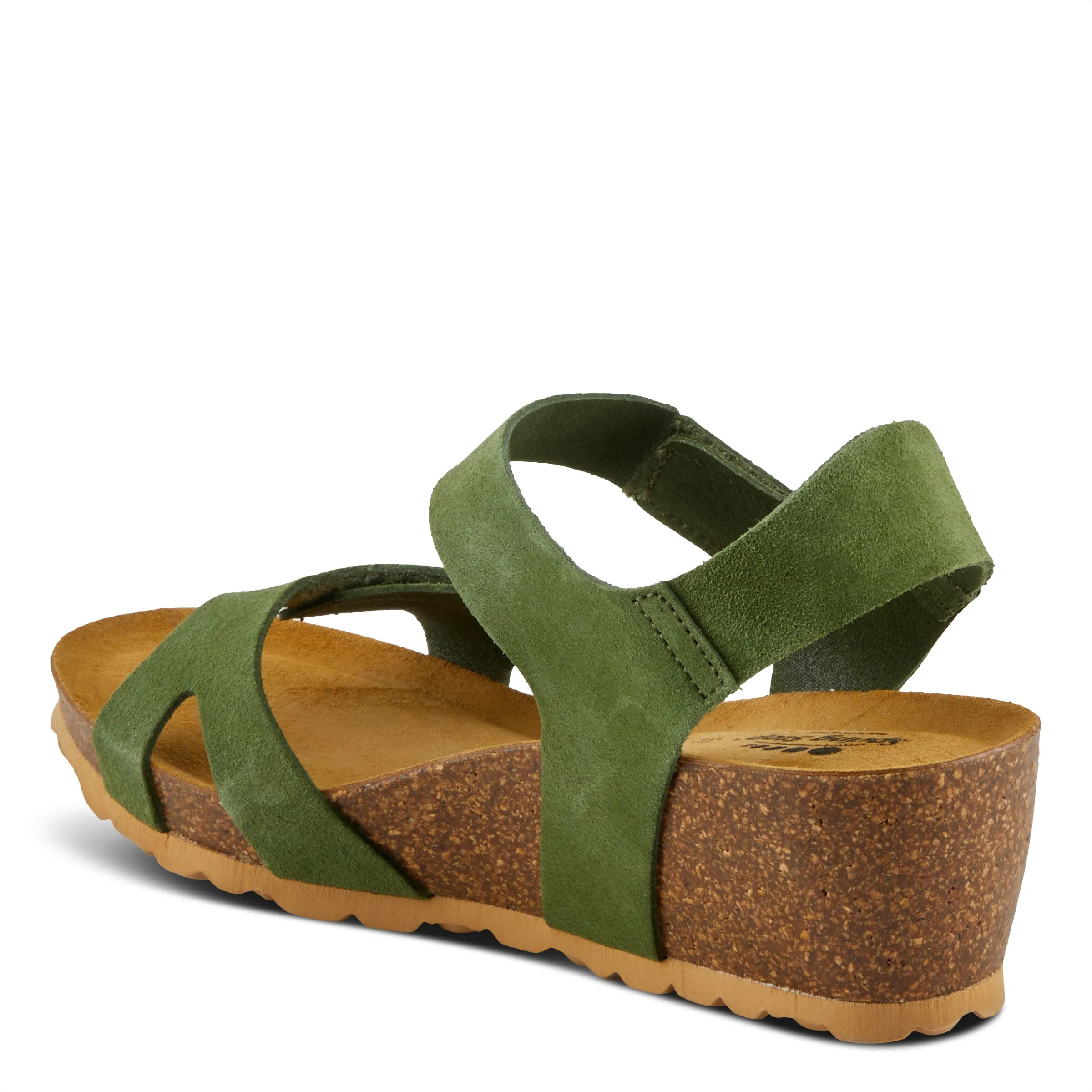 Spring Step Shoes Babybell Women’s Suede Wedge Sandals 2" Heel