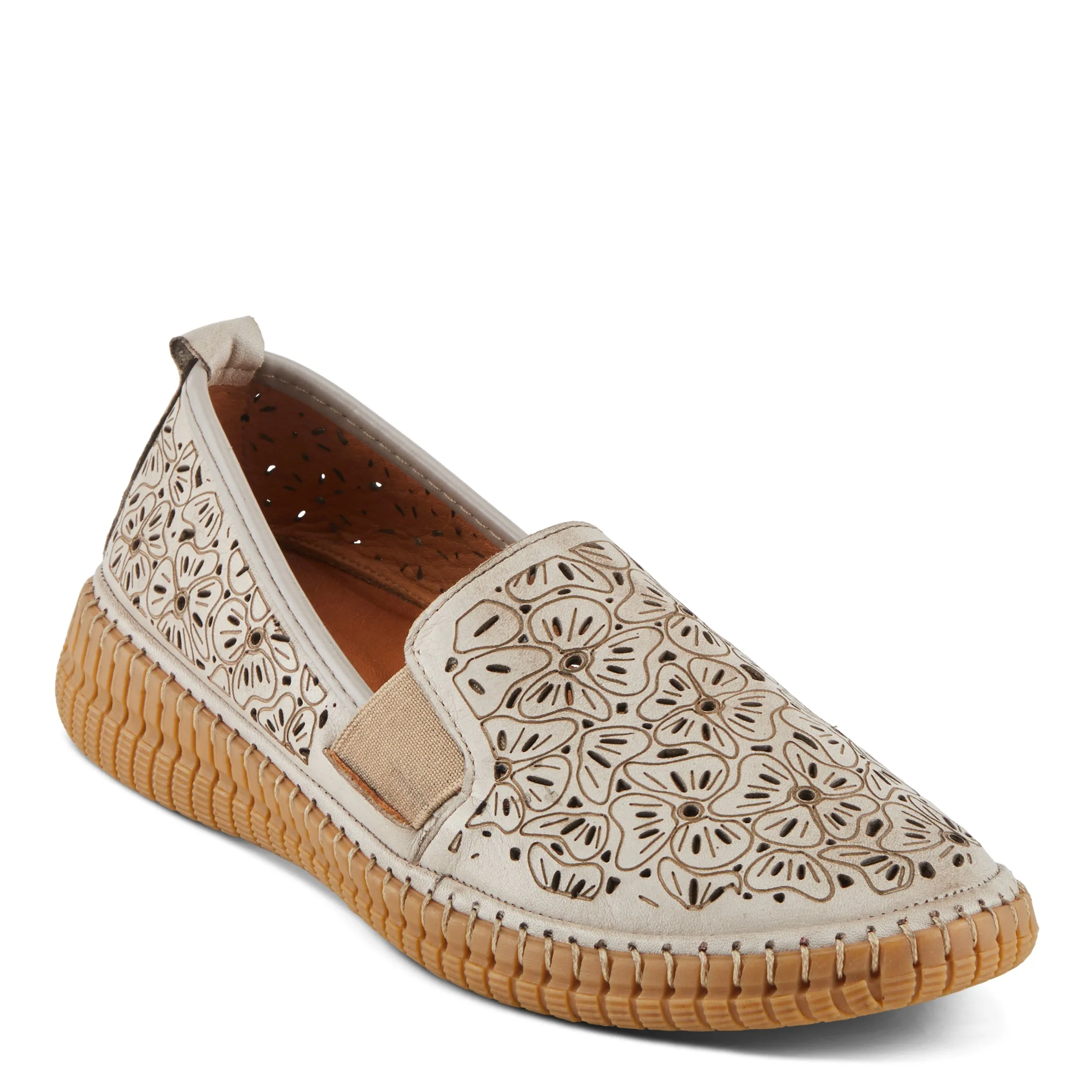 Spring Step Shoes Jookin Women’s Leather Slip On Shoes 1.5" Heel