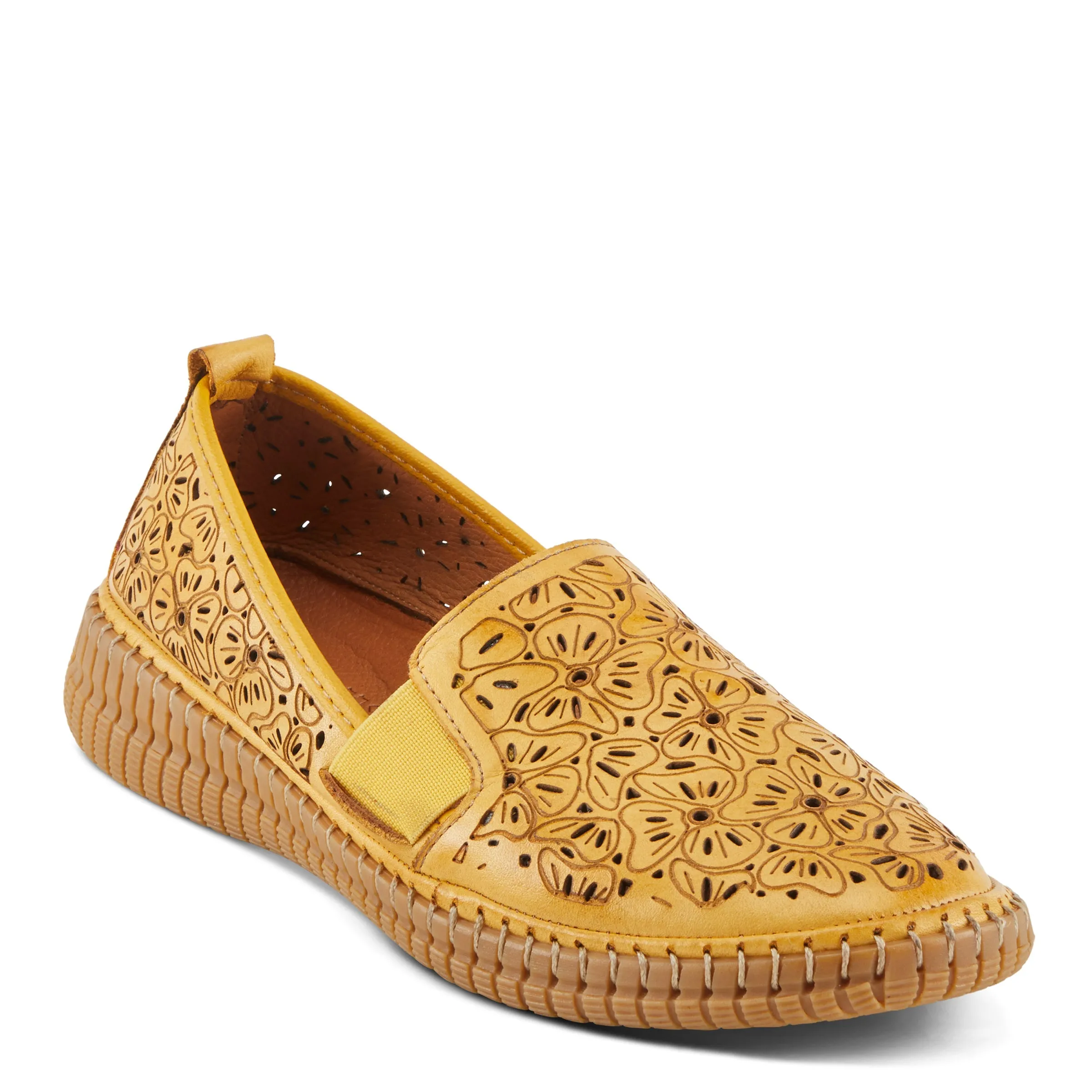 Spring Step Shoes Jookin Women’s Leather Slip On Shoes 1.5" Heel