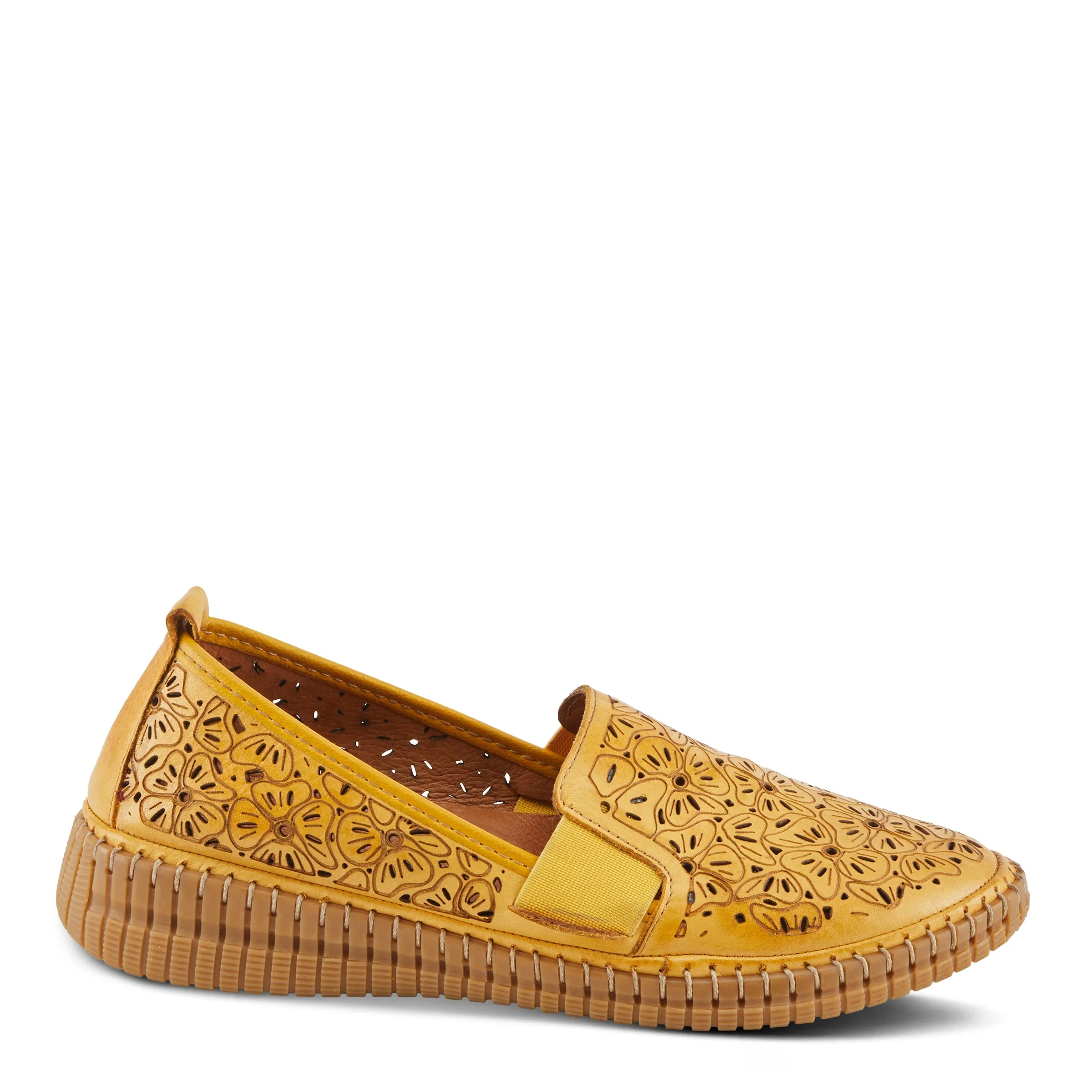 Spring Step Shoes Jookin Women’s Leather Slip On Shoes 1.5" Heel