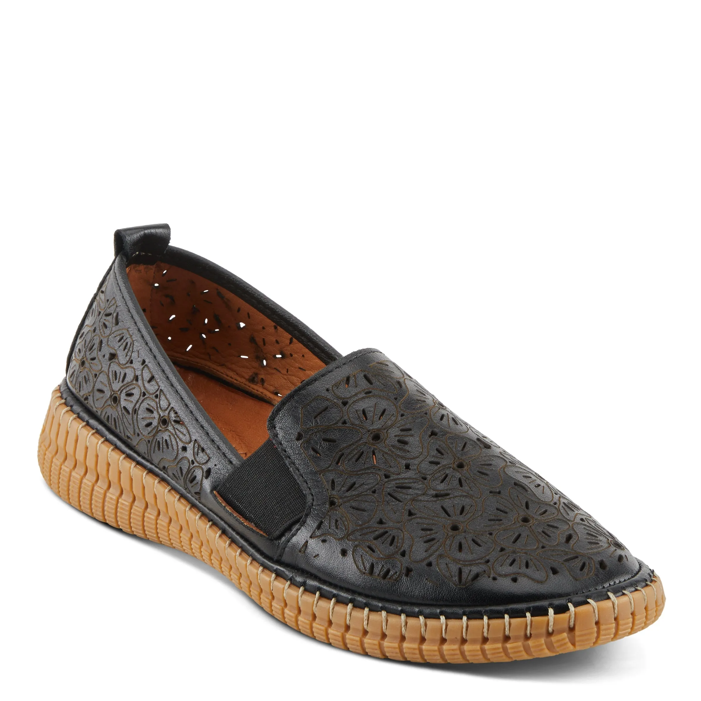 Spring Step Shoes Jookin Women’s Leather Slip On Shoes 1.5" Heel