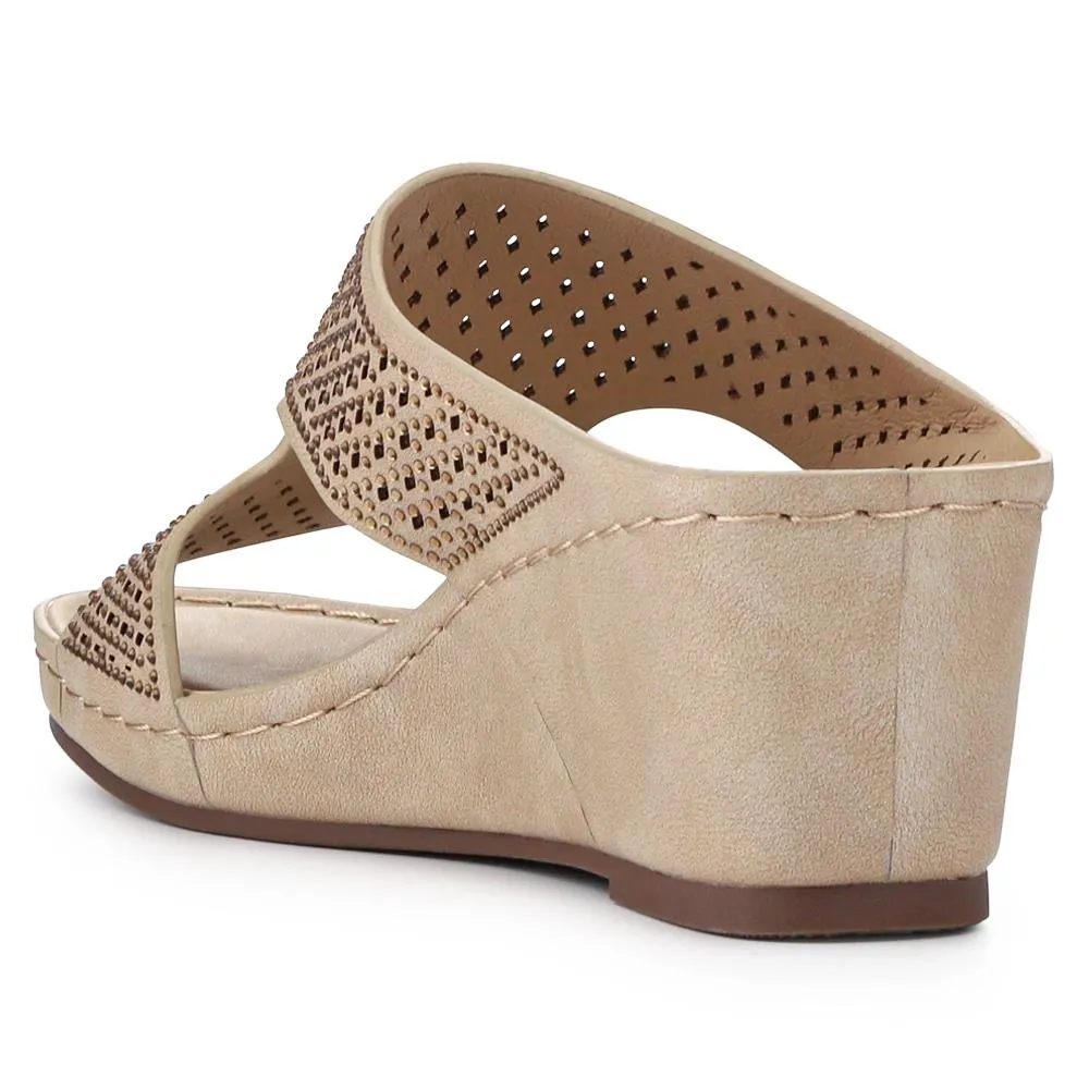 Tall Wedge Heel Mules - BAIZH41016 / 327 100