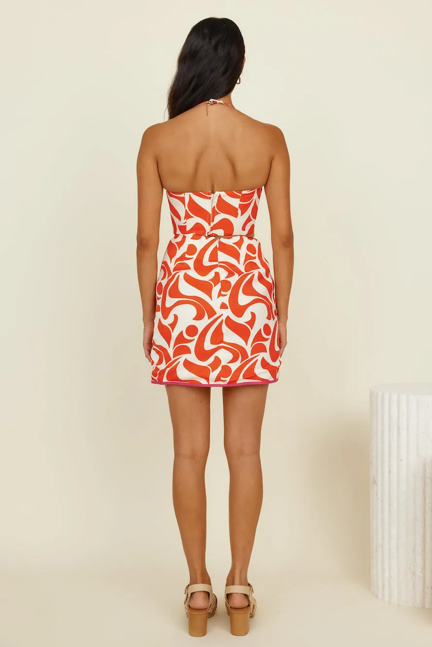 THE WOLF GANG Caracolito Skirt Bauhaus Dahlia