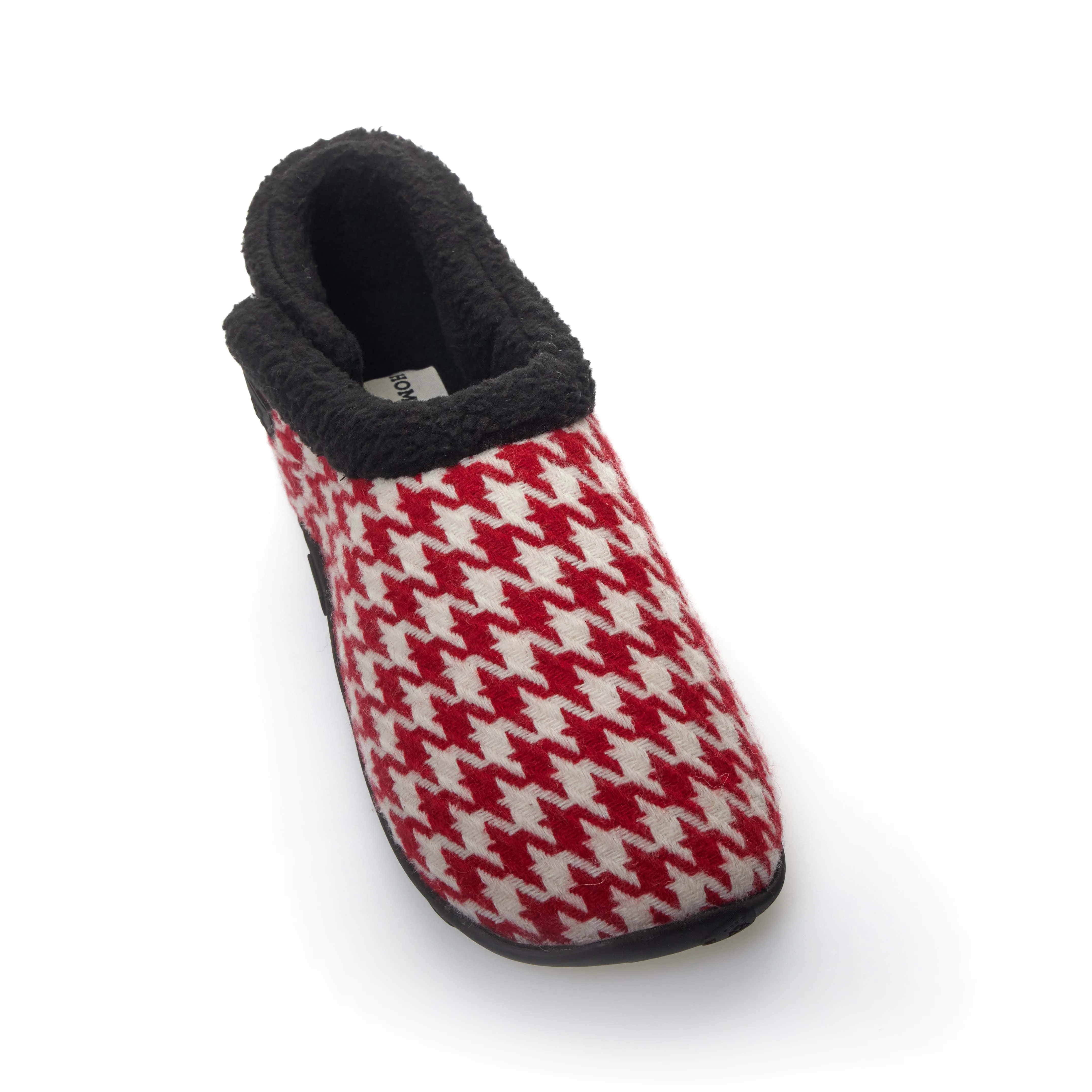 Turbo - Red & White Dogtooth Men's Slippers