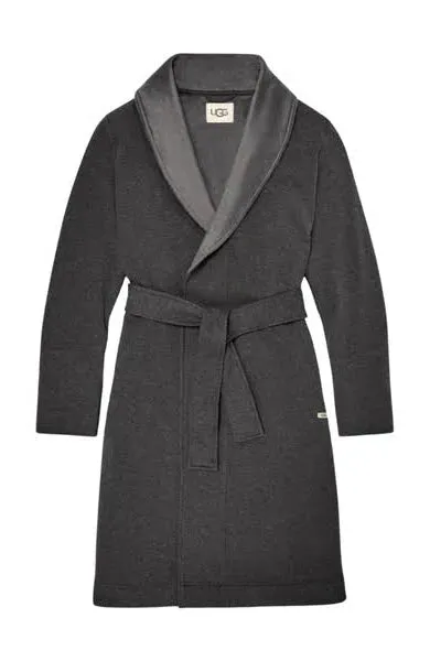 UGG Blanche ll Wrap Robe, Black Bear Heather